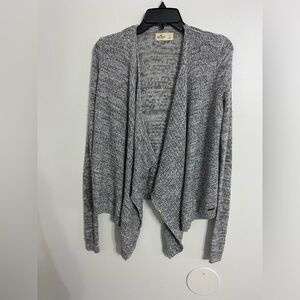 Hollister Gray Draped Sweater Size Small